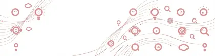 Abstract pattern with digital communication icons on white background.