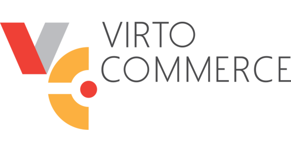 Abstract logo with colorful geometric shapes in red, orange, and gray.