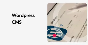 WordPress CMS app with rating details and eCommerce label on screen