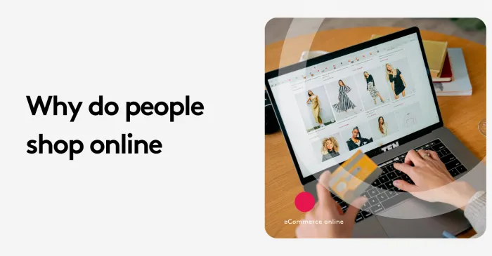 Person shopping online with a laptop and credit card, browsing clothing items.