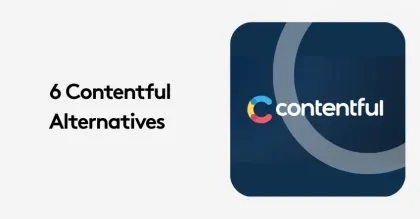 Image showing '6 Contentful Alternatives' text next to Contentful logo.