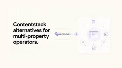 Contentstack alternatives for multi-property operators with diagram.