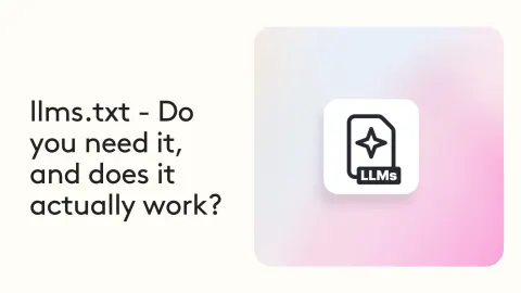 llms.txt text and icon questioning its necessity and effectiveness