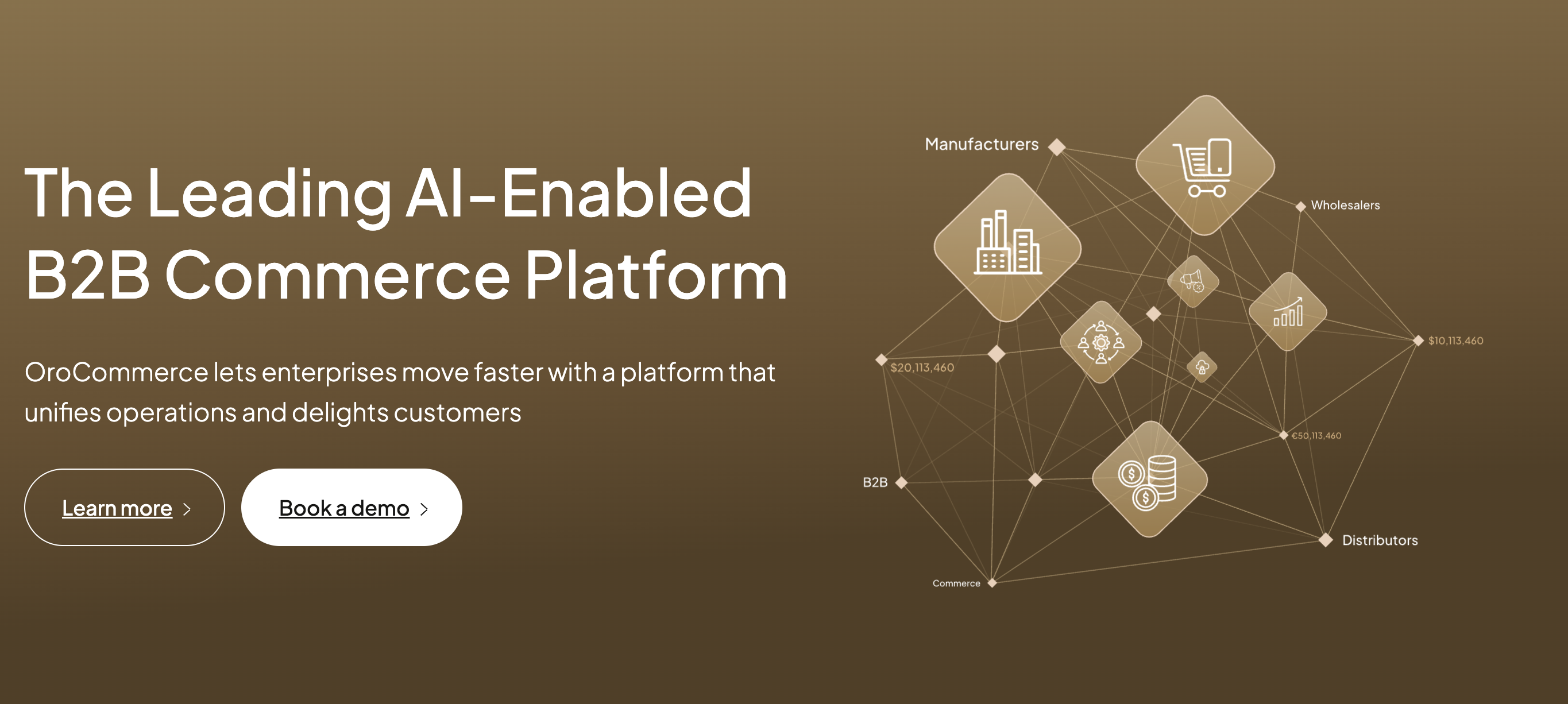 OroCommerce homepage.