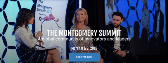 Panel discussion at The Montgomery Summit 2015 with speakers on stage.