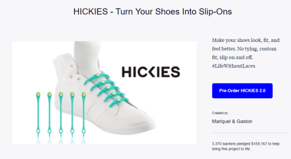 HICKIES elastic laces turning shoes into slip-ons with no tying needed.