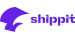 Shippit logo in purple with abstract design