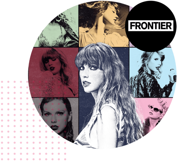 Colorful artistic collage of women's portraits with vibrant design.