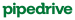 Green Pipedrive logo with lowercase text on a white background
